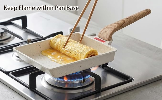Small Egg Pan Tamagoyaki Nonstick Japanese Omelette Square Egg for Induction Gas Ceramic Stovetop