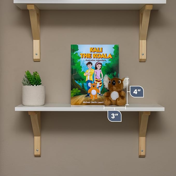 Kali The Koala Stuffed Animal, Children's Book with Stuffed Animal Set, Exciting Australian Adventure Book with Plush Koala for Kids (Ages 3-8)