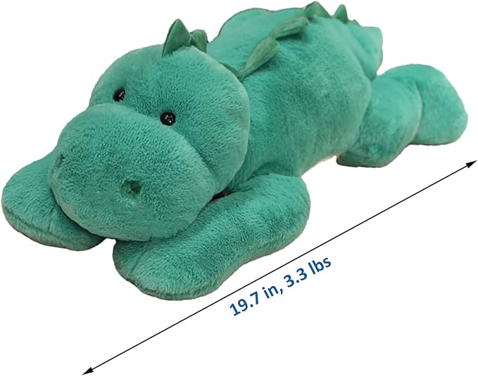 Weighted Stuffed Animals, 19.7in 3.3lbs Weighted Dinosaur Plush Cute Dinosaur Stuffed Animals Toy Weighted Plush Animals Pillow for Adults Boys Girls