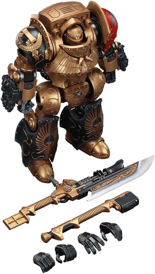 JOYTOY Warhammer The Horus Heresy 1:18 Action Figure Legio Custodes Contemptor-Achillus Dreadnought Collection Model Birthday Gifts