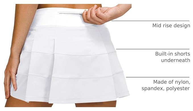 Athletic Tennis Golf Skorts Skirts for Women with Pocket Workout Running Sports Pleated Skirts Casual