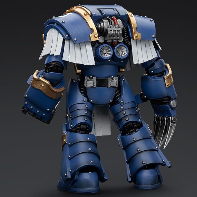 JOYTOY Warhammer 30K The Horus Heresy1/18 Action Figure Ultramarines Cataphractii Terminator Squad Terminator with Lightning Claws Collection Model