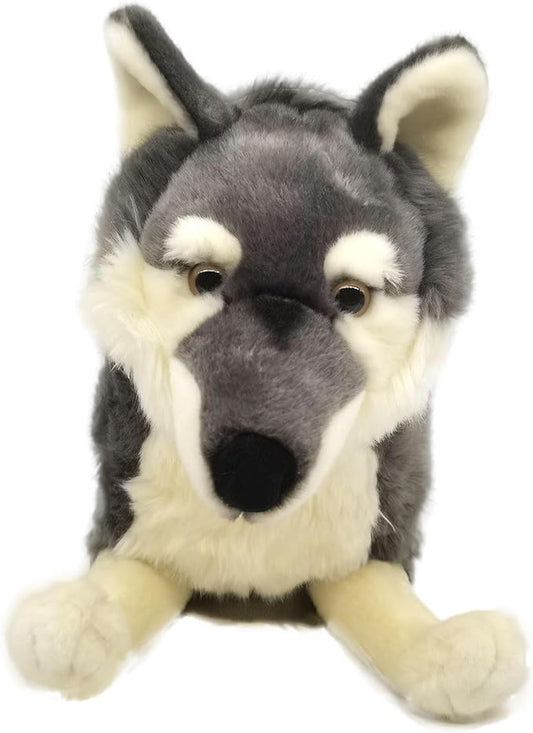 Realistic Wolf Dog Stuffed Animal 20"