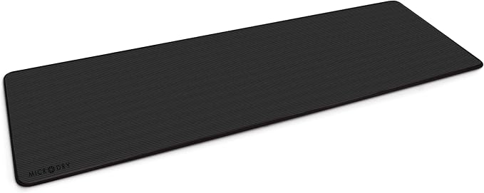 MICRODRY Multi-Purpose Fitness Mat, Cushioned & Non-Slip Foam for Yoga, Pilates, HIIT, Skid-Resistant and Tear-Resistant, 24"x72" with Carry Strap