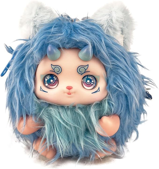 Plush Doll Purse, Plush Toy, Plush Pendant (Blue)
