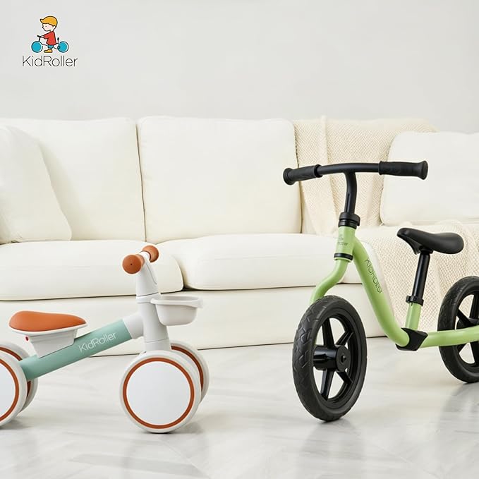 Kid's Balance Bikes for 1 Year Old Boys and Girls, 12-36 Months Toddler Ride-on with Adjustable Seat and a Front Basket, First Birthday Gifts (Pink)
