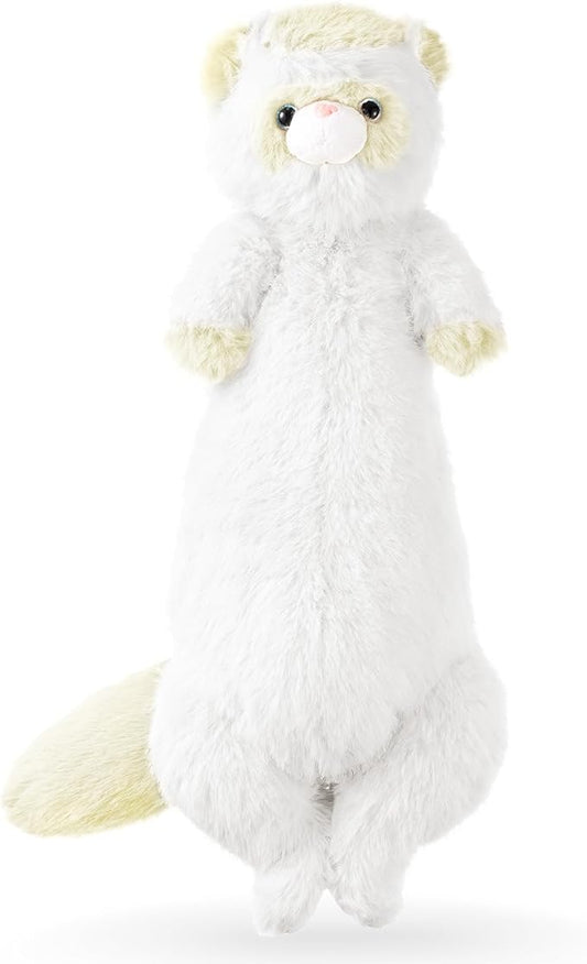 20.5 Inch Ferret Plush Stuffed Animal Long Cute Ferrets Pillow Soft Doll Stuffed Cute Toys Animal Lover Gift Kid Birthday Holiday Party Favor(White Ferret)