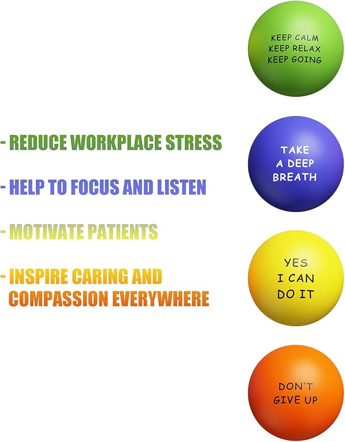 KDG Motivational Stress Balls(20 Pack) for Kids and Adults,Stress Relief Ball with Quetos to Rrelieve Anxiety and Manage Anger
