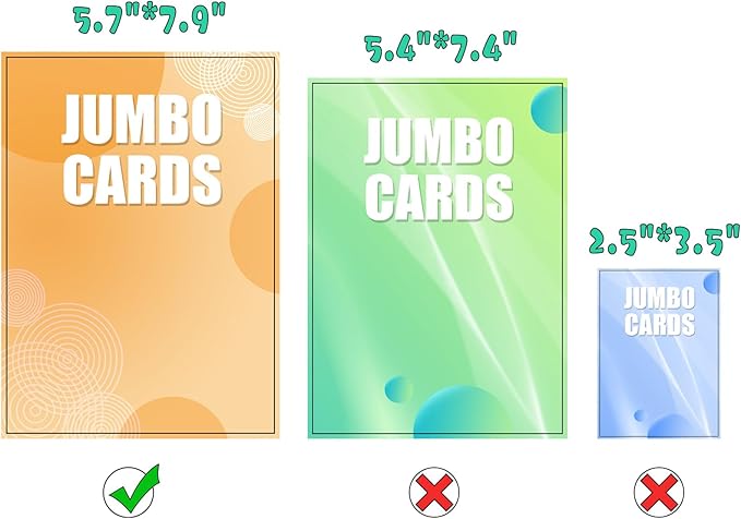 Jumbo Card Binder – Oversize Ringless PU Leather Collector Card Binder with 60 Card Holders, Premium Storage Album for Game Cards (5.7'' x 7.9''), Aqua Blue