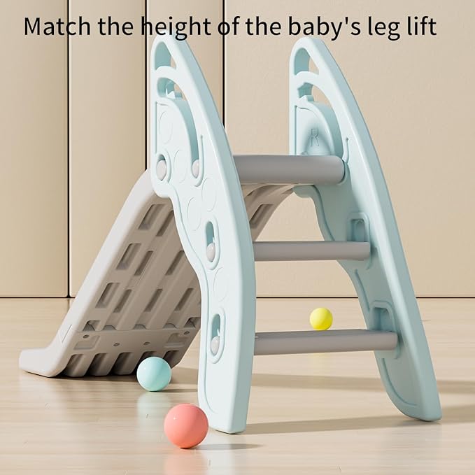 Toddler Slide Large Play Climber Slide PlaySet with Extra Long Slipping Slope Indoor Slide Kids Slide Toddler Playground Toddler Slide Outdoor Toys for Toddlers (Blue)