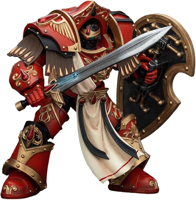 JOYTOY Warhammer The Horus Heresy 1/18 Action Figure Blood Angels Crimson Paladins Squad Crimson Paladin 3 Collection Model