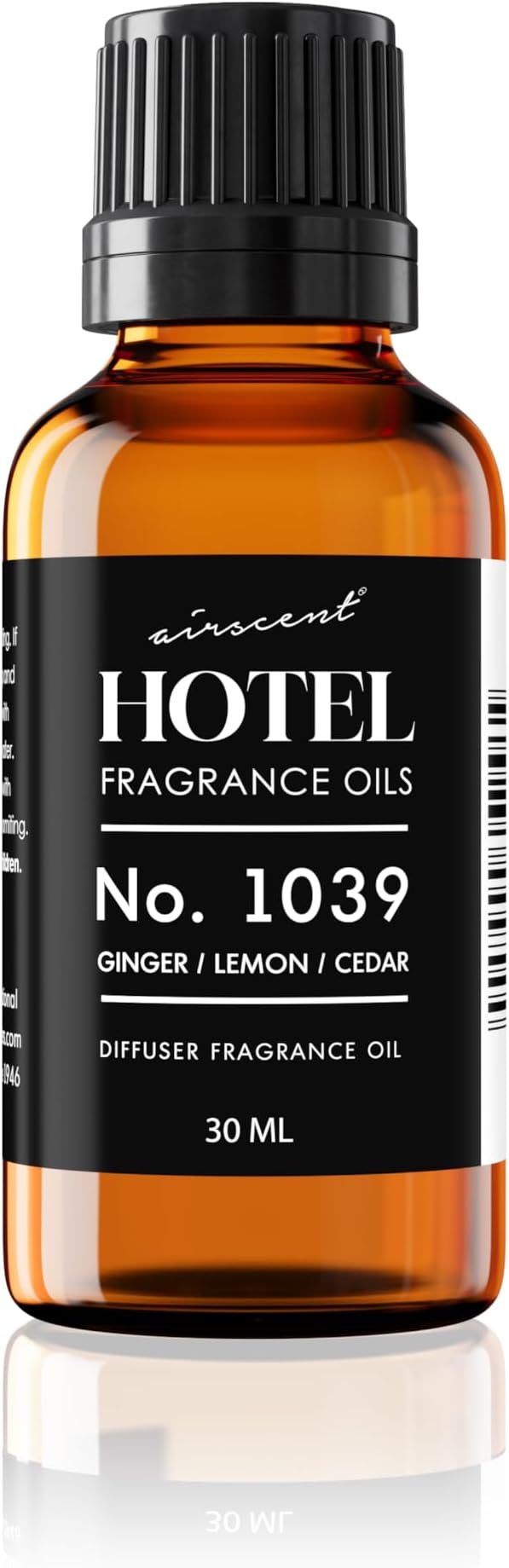 Hotel Diffuser Oil No. 1039 Inspired By The Nobu Hotel - Ginger Lemon Cedar - Premium Fragrance Oil for Ultrasonic and Waterless Diffusers and Crafting - 30 mL, 1 fl oz Glass Dropper Bottle