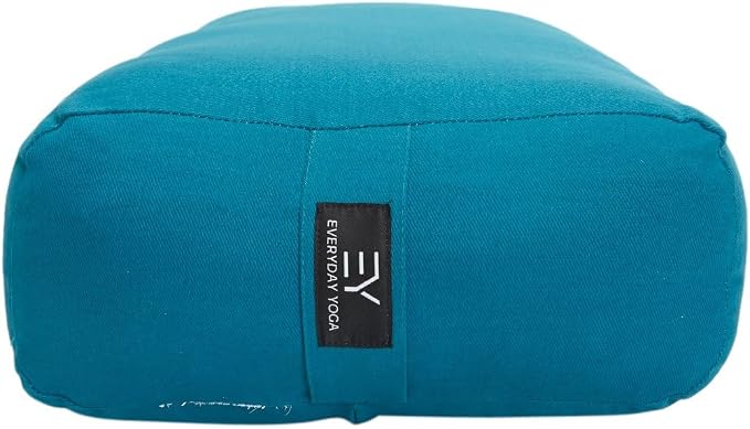 Everyday Yoga Premium Bolster, Soft & Supportive Meditation Pillow with Carry Handle, Lightweight Cushion for Restorative Yoga & Relaxation (Multi-Color)