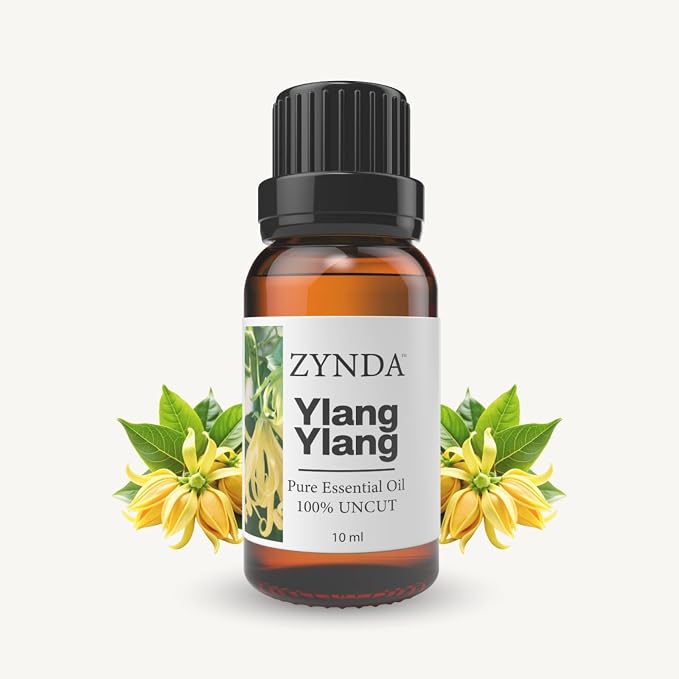 Ylang-Ylang Essential Oil – 100% Pure & Natural | Premium Ylang Ylang Oil for Diffuser & Skin | Uncut • Raw • Very Potent Floral Aromatherapy Essential Oils for Relaxation & Self-Care - 10ML