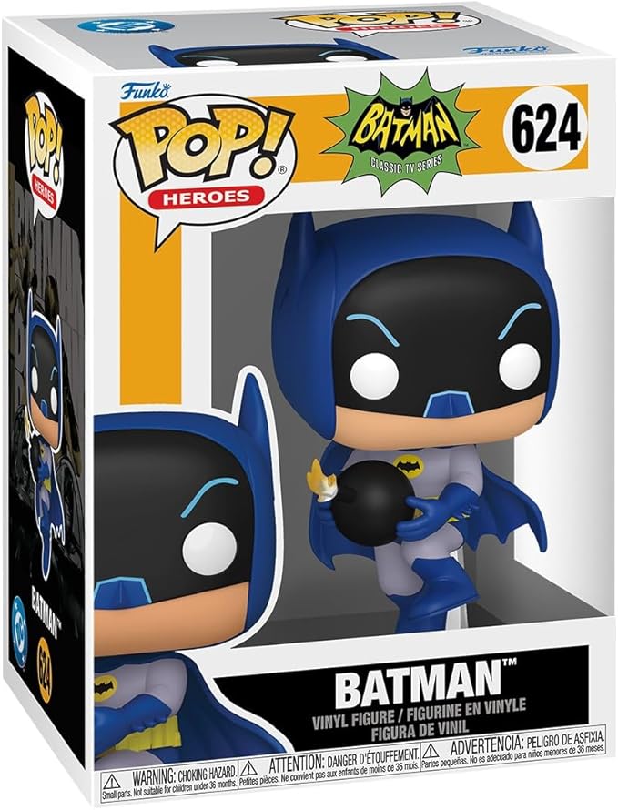 Funko Pop! Heroes: Batman 1966 - Batman with Bomb - Collectable Vinyl Figure - Gift Idea - Official Merchandise - Toys for Kids & Adults - Superheroes Fans - Model Figure for Collectors
