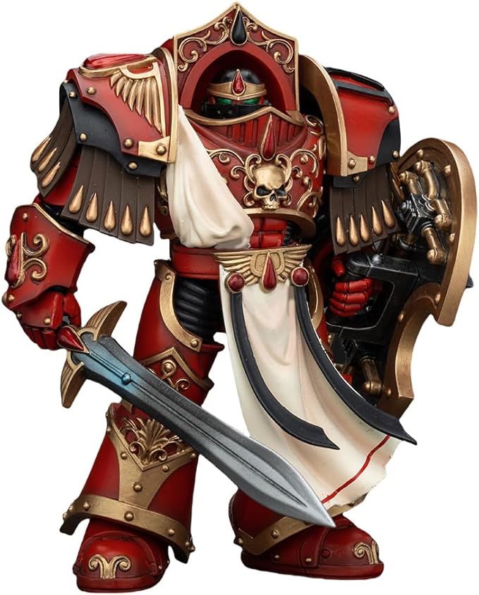 JOYTOY Warhammer The Horus Heresy 1/18 Action Figure Blood Angels Crimson Paladins Squad Crimson Paladin 1 Collection Model