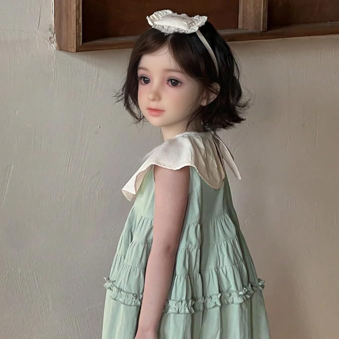 Silicone Seamless Female Action Figure, Flexible Female Figure, Doll Suitable for Cosplay/Photography/Art TPE Bodies and PVC Heads, Random Hair and Clothes 39inch (108cm Natural Color)