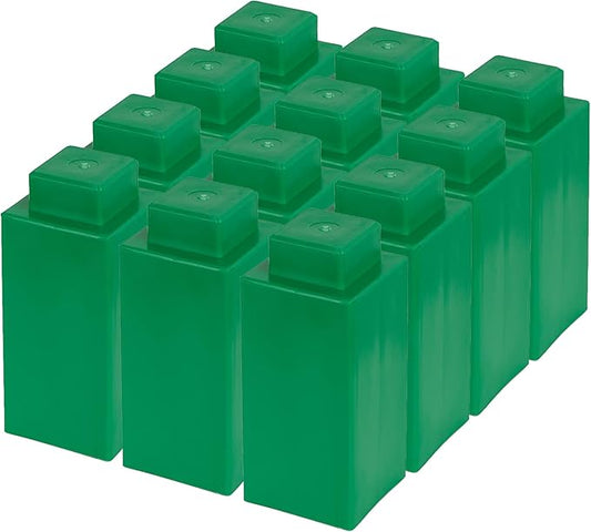 EverBlock 3" x 3" Single Life-Size Plastic Modular Bulk Pack | Giant Building Blocks | Easy to Connect & Reuse | Indoor & Outdoor Use | Build Displays & Structures | Green