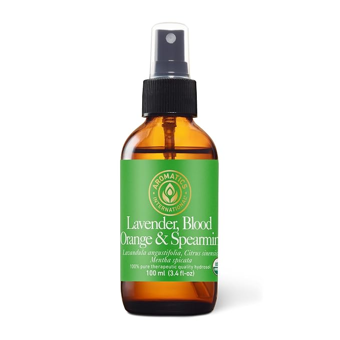 Aromatics International Lavender Blood Orange & Spearmint Hydrosol 100ml | Sweet Minty Fruity Natural Aromatic Mist for Home, Body & Daily Use