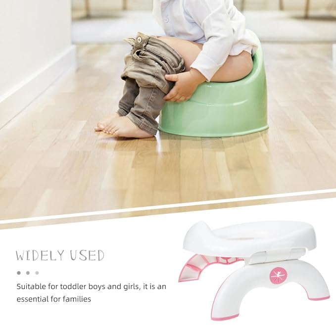 Portable Potty Training Toilet, 2 in 1 Travel Potty Seat for Boys Girls, Foldable Training Toilet Seat for Travel and Car Attachment Indoor Outdoor Use