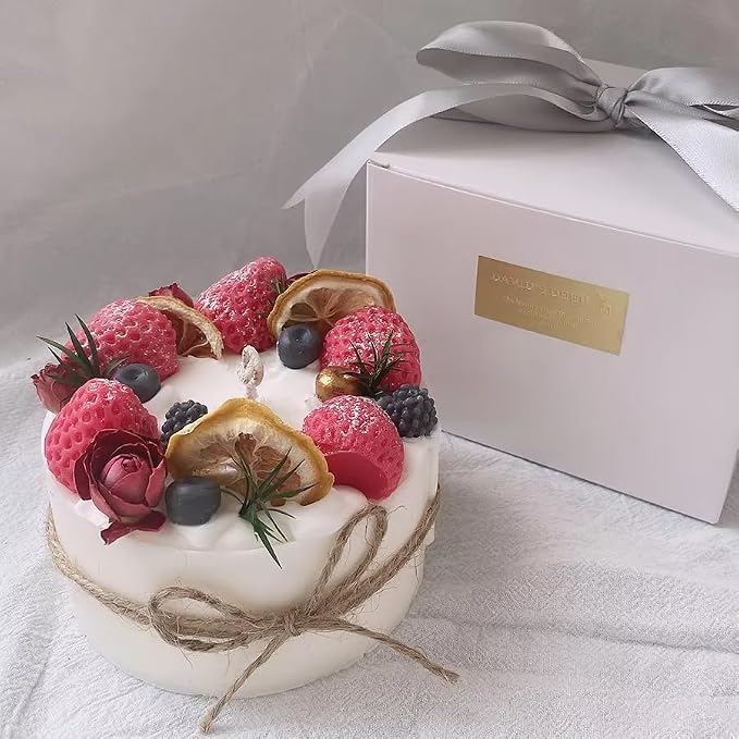 Luxury Candle Collection – Strawberry, Peach & Apple Scents | Handmade Decorative Aromatherapy Candles | Perfect for Birthdays, Holidays & Home Décor