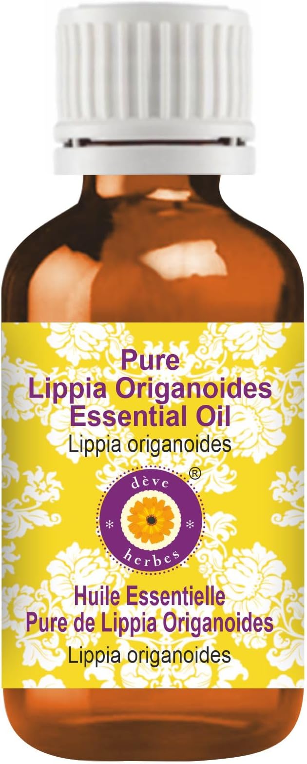 Deve Herbes Pure Lippia Origanoides Essential Oil (Lippia origanoides) Steam Distilled 10ml (0.33 oz)