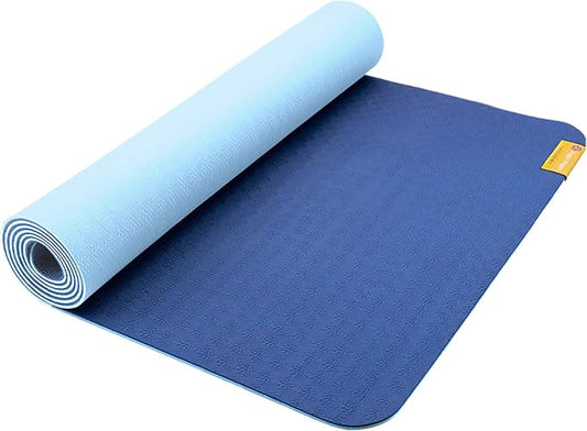 Hugger Mugger Earth Elements 5 mm Yoga Mat - Grippy Texture, Reversible, Cushion, Non-toxic Biodegradeable Material, Lightweight