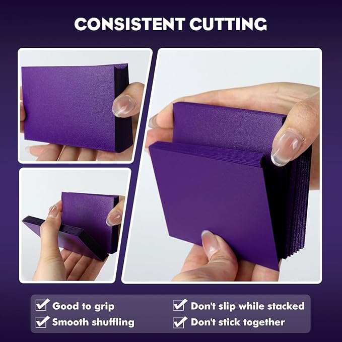 Katomula MTG Card Sleeves, Dual Matte Card Sleeves, Standard Card Sleeve for MTG, PKM, Flesh & Blood, Soul Purple