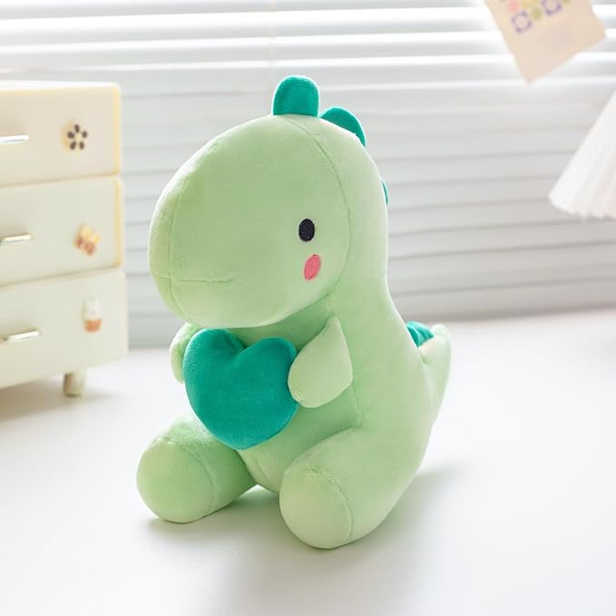 Dinosaur Stuffed Animal, Dinosaur Plush Toy, Loving Soft Dino Plush Toy, Sweet Romantic Cute Dinosaur Plush Toy(10.8 inch)