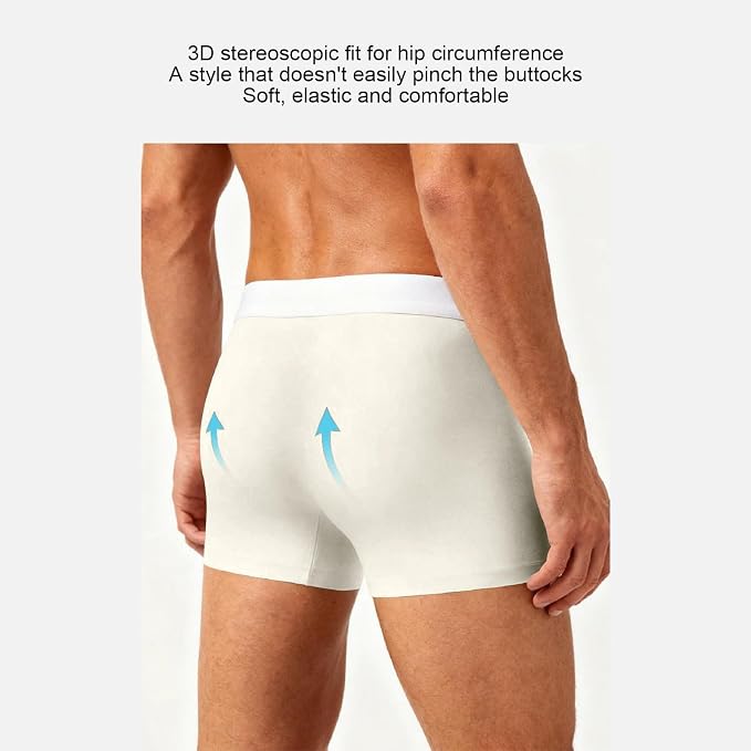 Mzkdieey Men's Casual Sports Comfortable Breathable Flat Corner Underwear