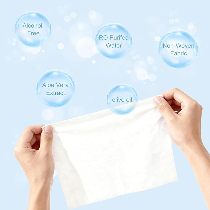 Individual Hand Wipes Wet Wipes Travel Size,Wet Wipes Individually Wrapped | 50PCS Bulk Cleansing Travel Size Wipes for Wedding Travel Restaurant Barbecue(Unscented)