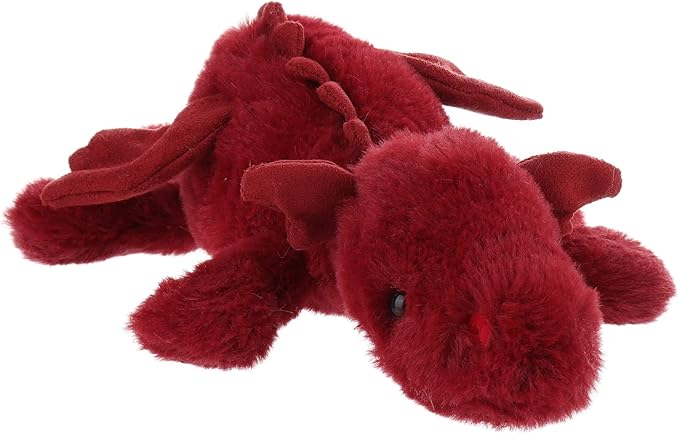 Apricot Lamb Dragon Plush Stuffed Animals for Kids, Soft Cute Plush Toys for Baby Girl and Boy, Large Fluffy Dragon Red