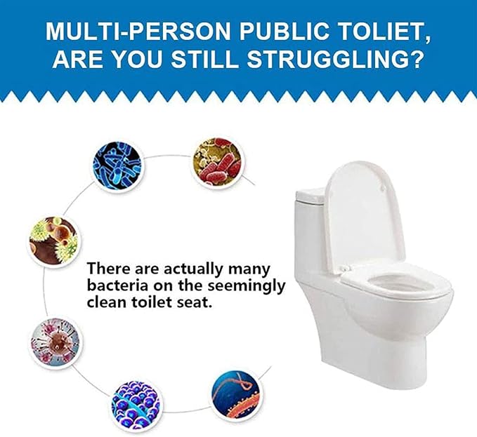 30 Packs Individually Wrapped Disposable Toilet Seat Covers Pad Portable Waterproof Potty Seat Covers for Travel and Public Restrooms