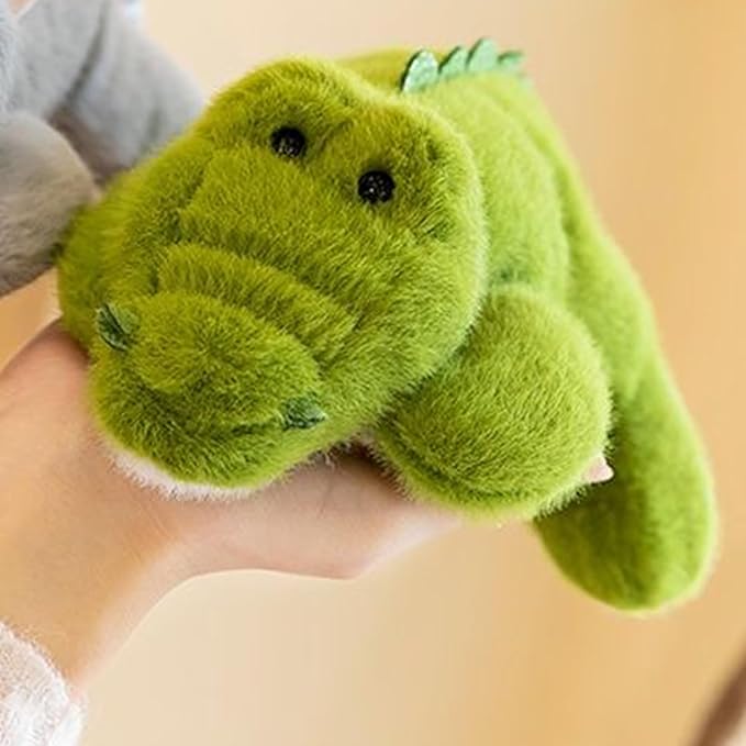 7.8in Green Alligator Plush Stuffed Animal Cute Green Alligator Plush Toy Ultra Soft Hugging Gift for Kids Girls Boys (Alligator)