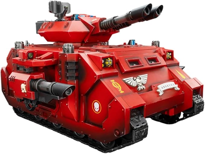 JOYTOY Warhammer 40K Blood Angels Predator Annihilator with Twin Lascannons 1:18 Scale Action Figure Mecha Joy Toy Collection Model 10in