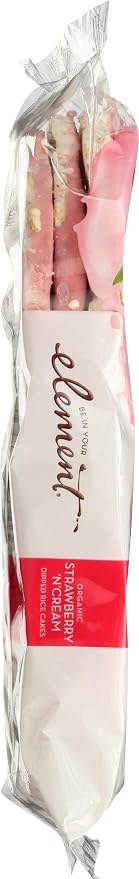 Element Snacks Organic Rice Cake Strawberry and Cream, 3.5 oz