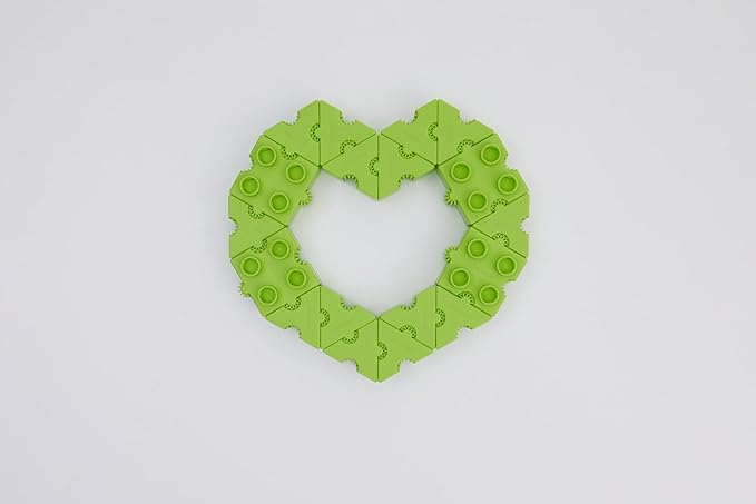 STEM Toys for Kids Ages 3 Bright 2025 | Educational Building Blocks Set | 102-Piece BPA-Free Plastic Construction Kit | Creativity & Fine Motor Skills | Instruction Booklet - Light Green