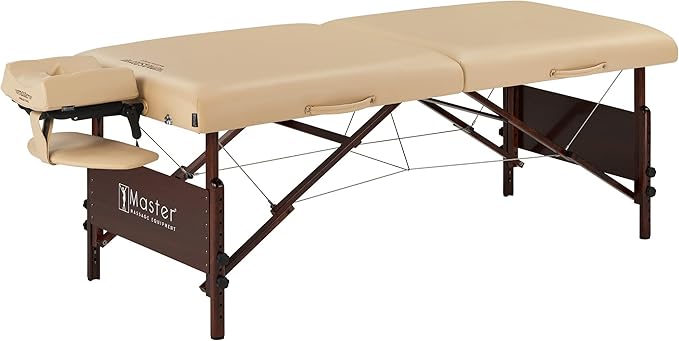 Master Massage 30" Del Ray Pro Portable Massage Table (30" Width x 84" Length) with Adjustable Height, 750lbs Working Capacity