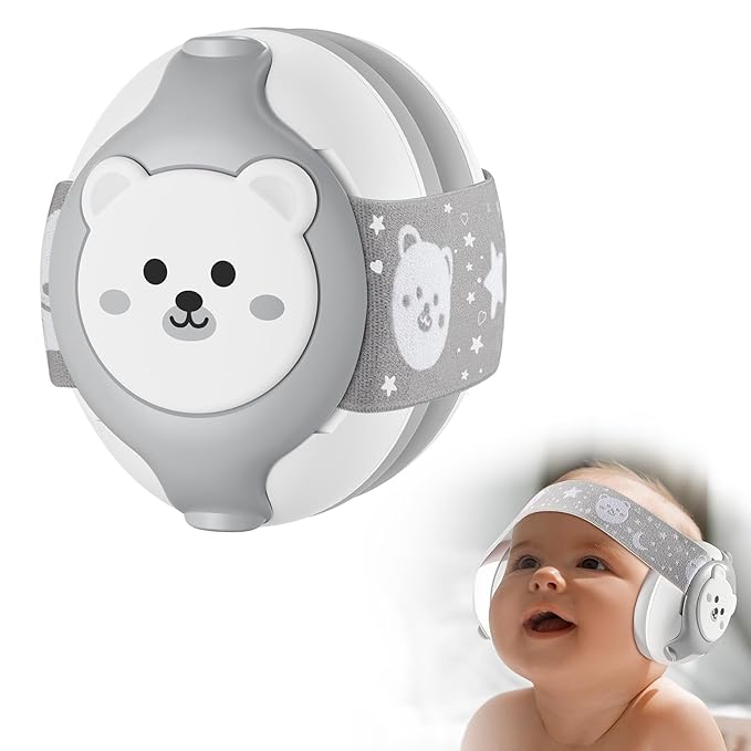 Baby Noise Cancelling Earmuffs,Infant Headphones for Babies 0-36 Months,Infant Ear Protection with Adjustable Headband Noise Cancelling Headphones for Improves Sleep,Baby Travel Essentials for Outdoor