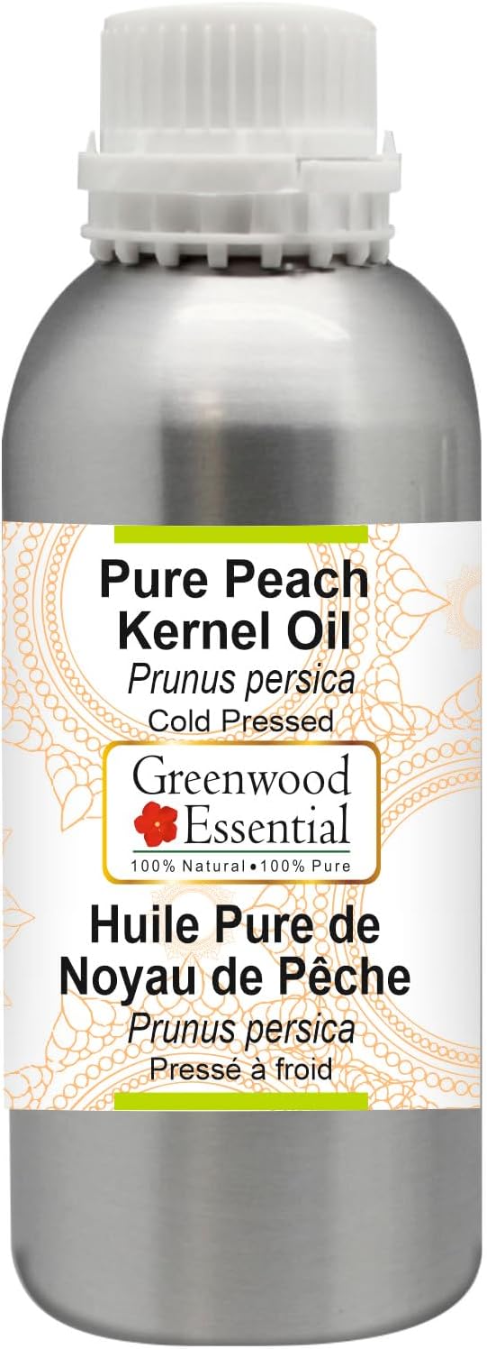 Greenwood Essential Pure Peach Kernel Oil (Prunus persica) Cold Pressed 1250ml (42 oz)