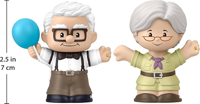Little People Collector Disney Pixar UP Special Edition Set for Movie Fans, 2 Character Figures in a Display Package (Amazon Exclusive)