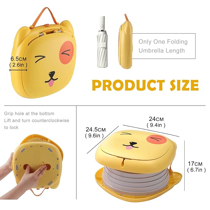 Travel Potty for Toddler,Foldable and Portable Toilet for Kids, Apply to Seat Emergency Toilet for Car, Camping, Outdoor, Indoor,Orange