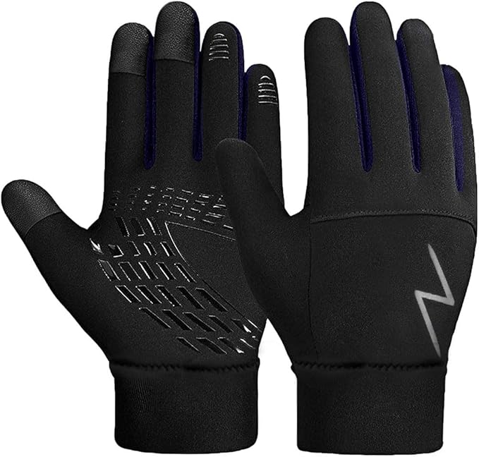 Kids Winter Gloves Back Water Repellent Touchscreen Warm Fleece Anti-Slip for Boys Girls Teen 3-15 Years