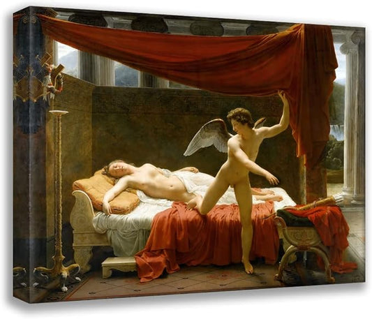 ArtDirect François-Edouard Picot 18x15 Gallery Wrapped Canvas Museum Art Print Titled: Cupid and Psyche (C.1817)