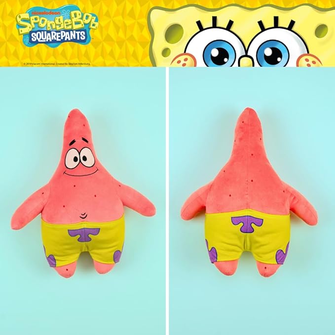 Collectibles Spongebob Squarepants Patrick Star Bedding Super Soft Cozy Decorative Cuddle Pillow, (Officially Licensed Product) By Franco