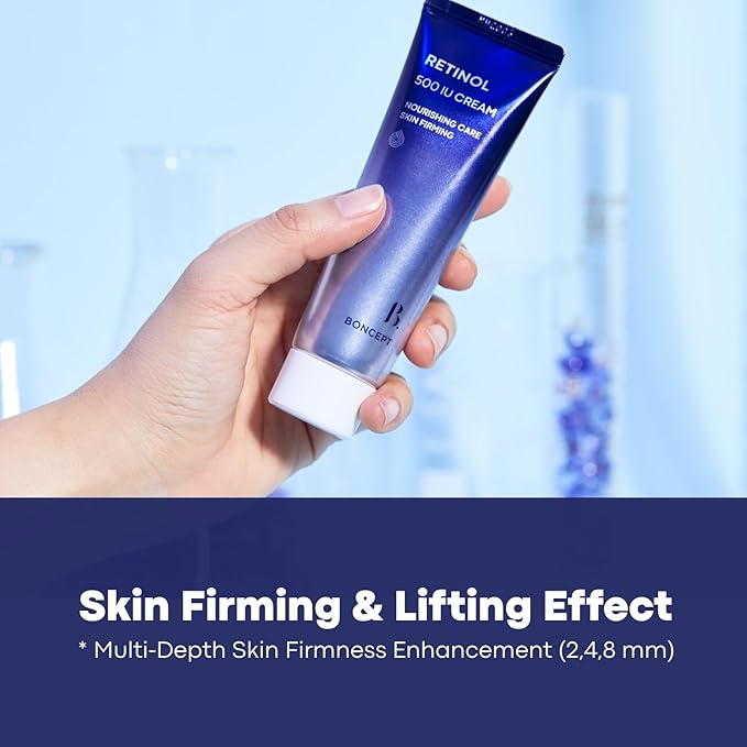 Retinol 500 IU Cream – Korean Skin care for Anti aging, Pore care, Wrinkle, Moisturizing, Nourishing for All Skin Types with Bakuchiol, panthenol, Ceramide | 1.69 fl. oz. / 50ml