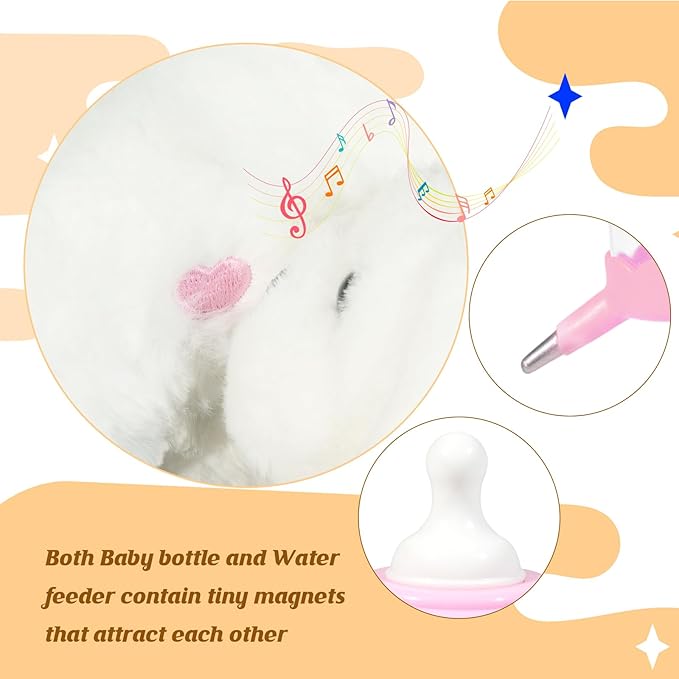 Nurturing Dog Stuffed Animal with 2 Plush Babies, Dog Baby Stuffed for Girls and Boys Plushy Mommy Puppy with Baby Puppies for Birthday Party Favors Gifts