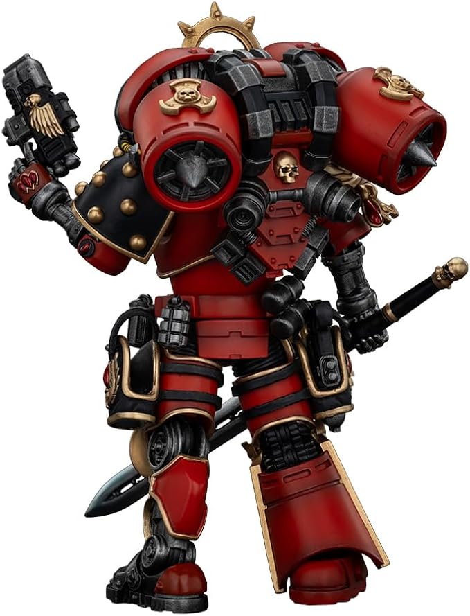 JOYTOY Warhammer The Horus Heresy 1/18 Action Figure Blood Angels Dominion Zephon Crafted Heavy Bolt Rifle Collection Model Birthday Gifts