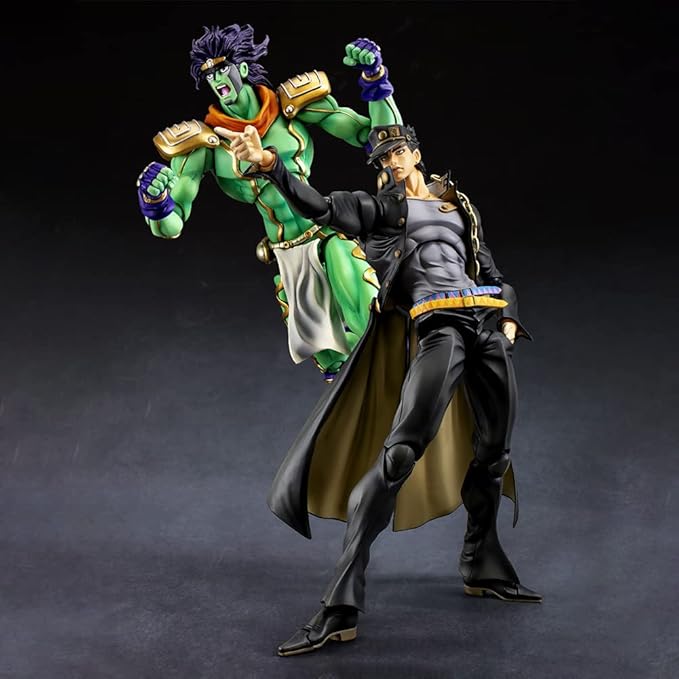 JJBA Figure Star Platinum Super Action Statue 9.84" Movable Anime Figurine Star Platinum Action Figure Desktop Decoration Collectibles Gift