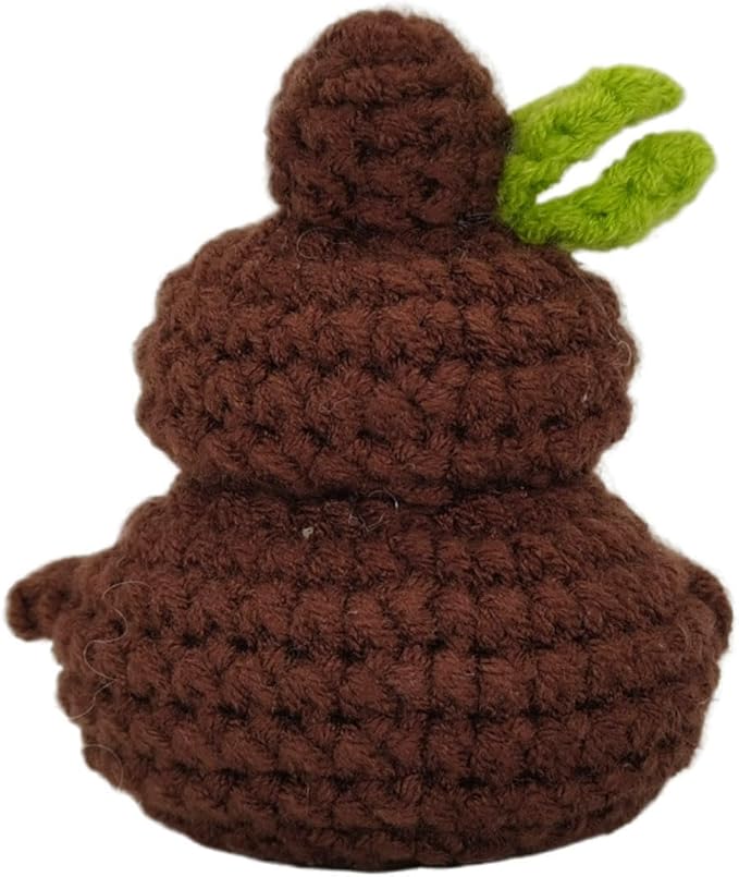Positive Funny Gag Gift Potato Head with Card Mini Crochet Knitting for Handmade Emotional Support Gifts Novelty Party Decoration & Party Essential Birthday Surprises